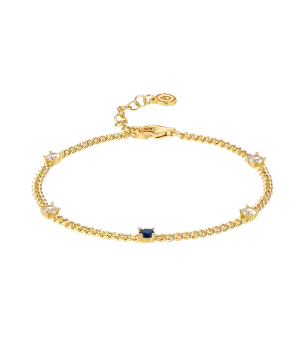Birthstone Bracelet December 18ct Gold Plated