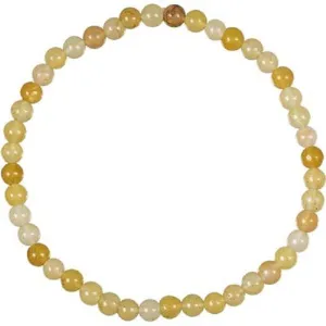 Bracelet 4mm Yellow Jade