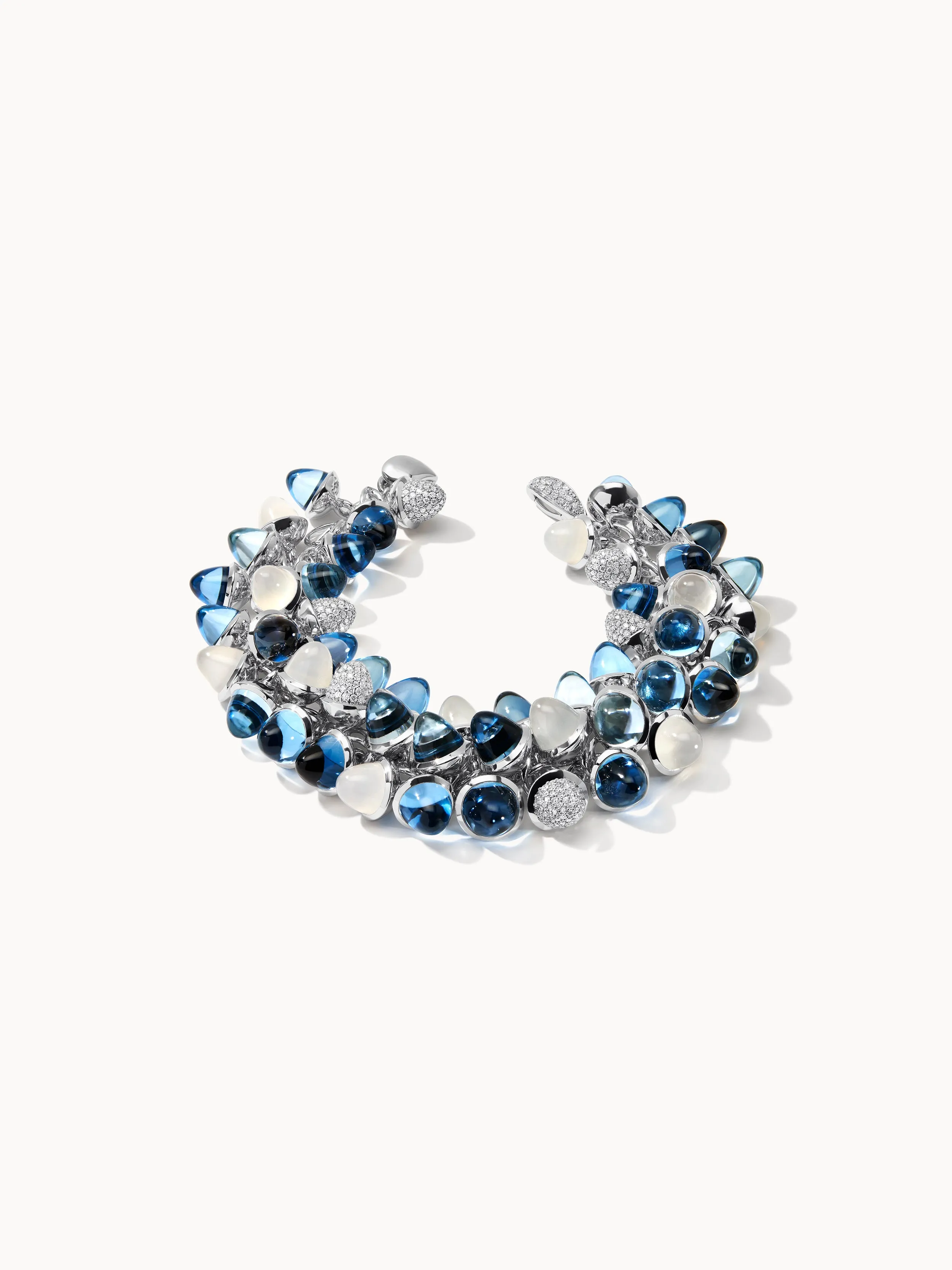 Bracelet MIKADO Flamenco 'Ocean' with Diamond Pavé with Diamond Pavé