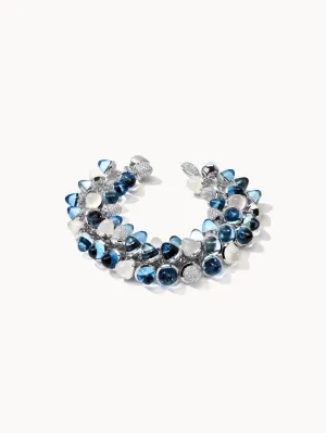 Bracelet MIKADO Flamenco 'Ocean' with Diamond Pavé with Diamond Pavé