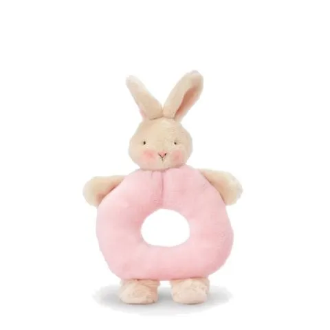 Bunnies By The Bay Ring Rattle - Pink