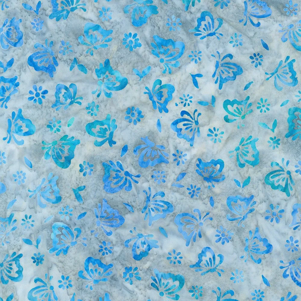 Butterfly Habitat Batiks Coastal Fog