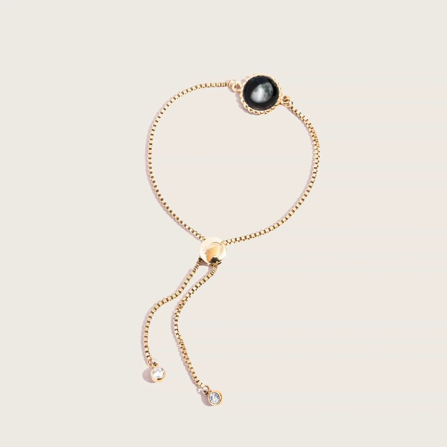 Carina Twist and Engravable Bar Bracelet in Gold
