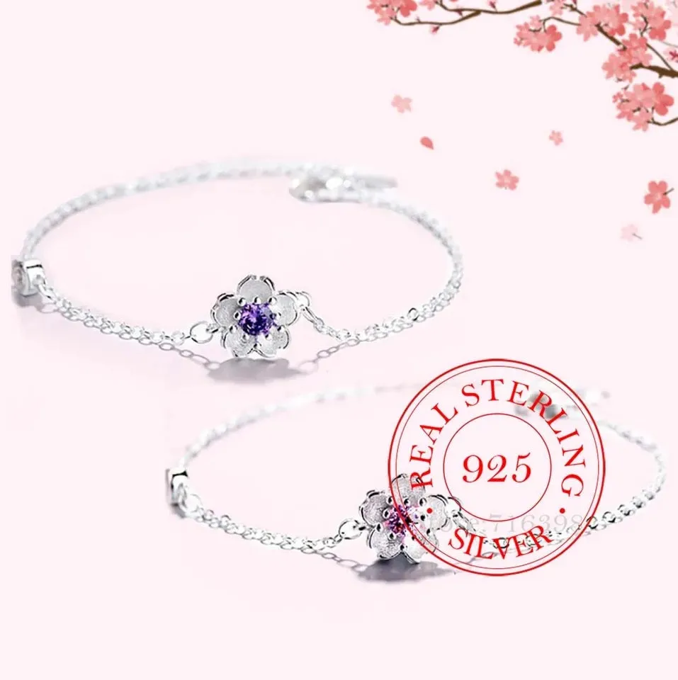 Cherry Blossom Flower Bracelet