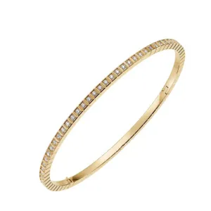 Chopard Ice Cube Full Diamond Pure Yellow Gold Bangle