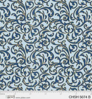 Christmas Shimmer Blue - (3)