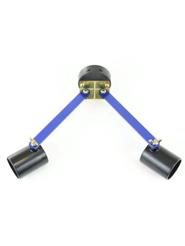 Clam Clamlock Horizontal Dual Rod Holder