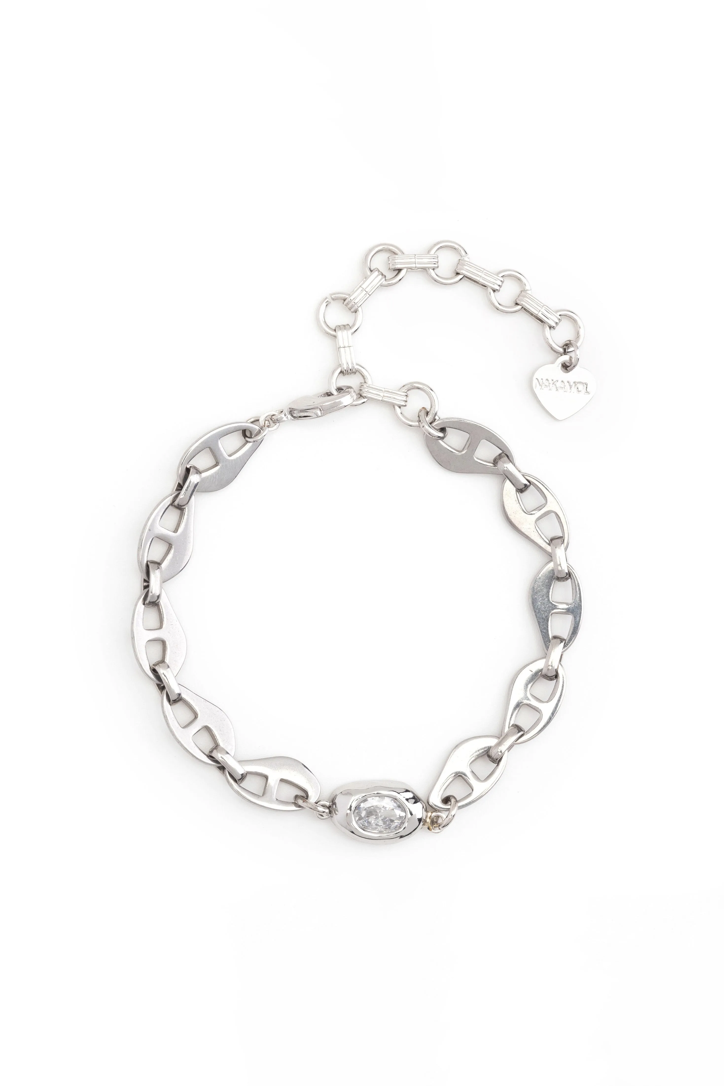 Clear Crystal Figure Eight Bracelet