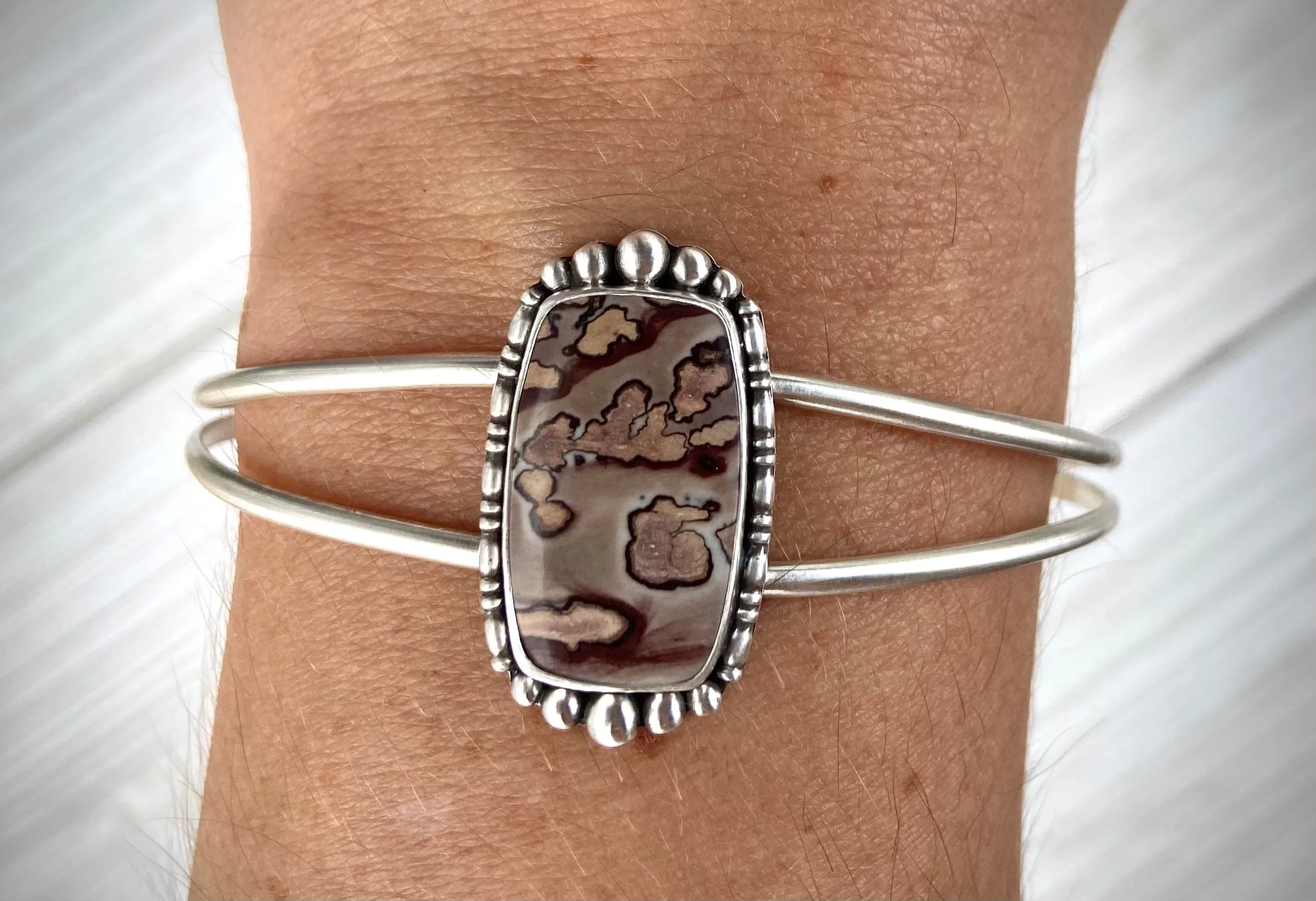 Coffee Bean Jasper Cuff