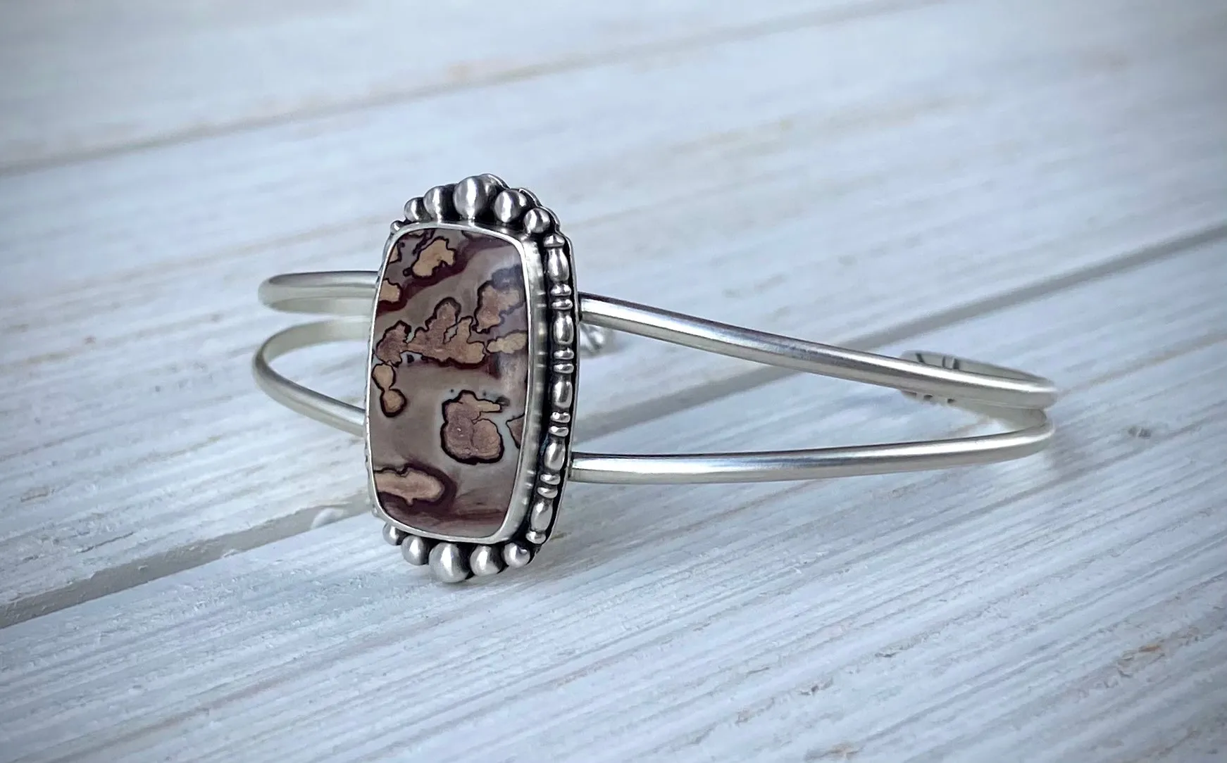Coffee Bean Jasper Cuff