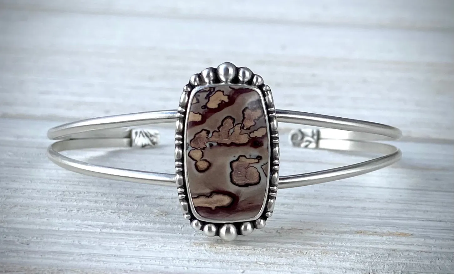 Coffee Bean Jasper Cuff