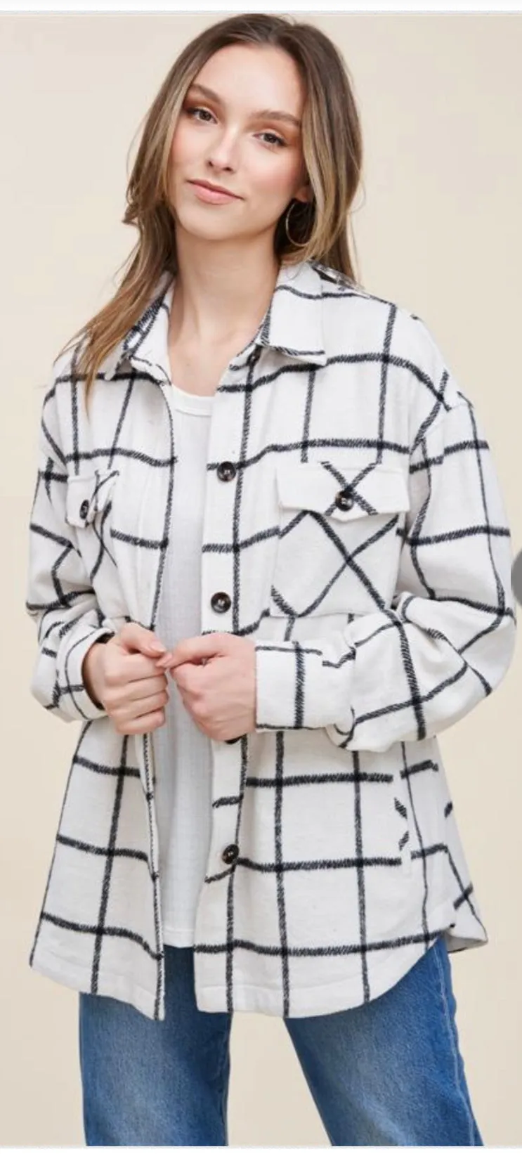 Cover Me In Style Shacket-2 Colors Available