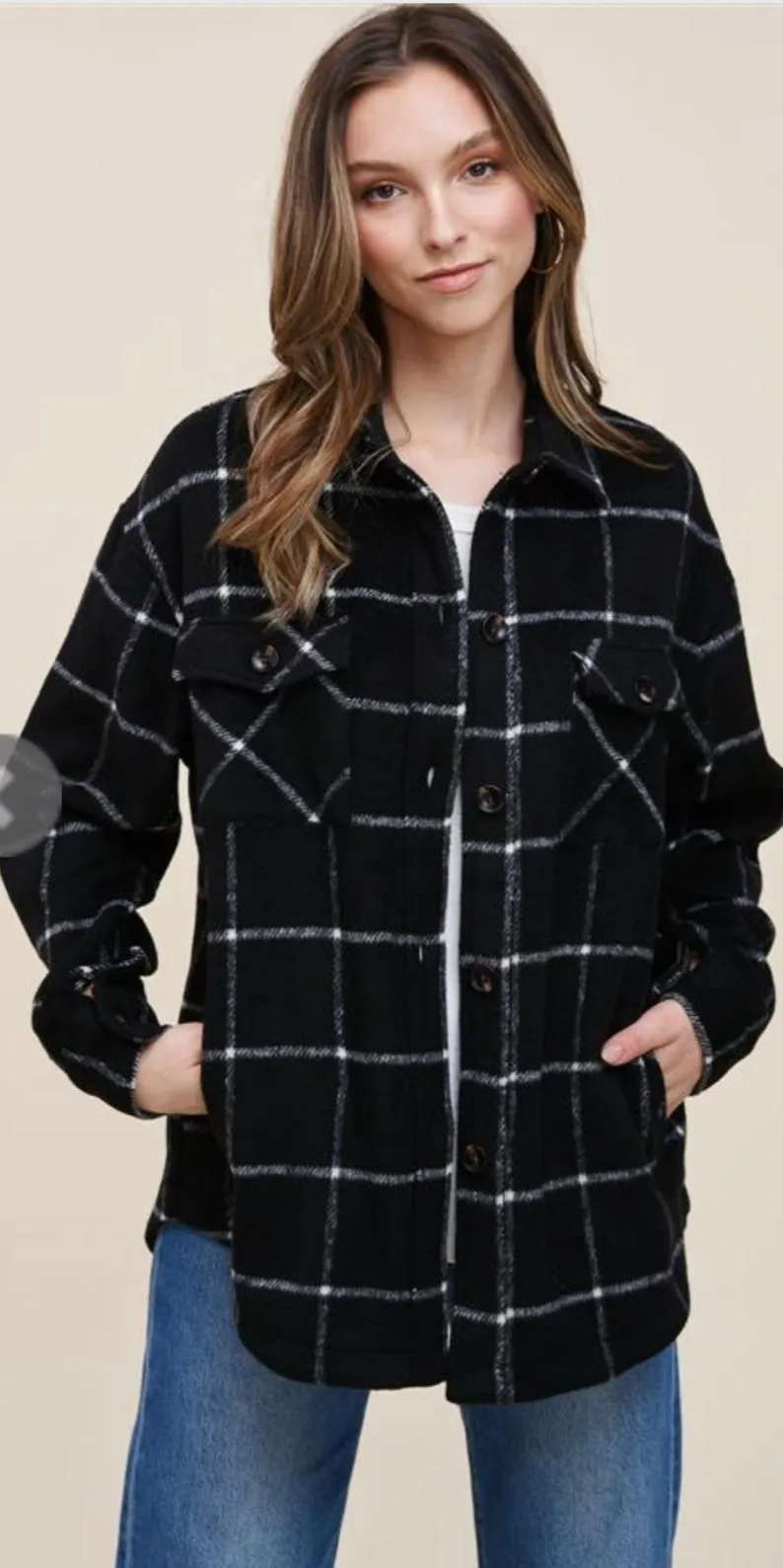 Cover Me In Style Shacket-2 Colors Available