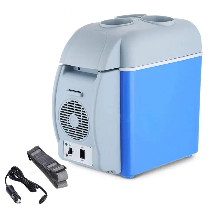 Crony Car Icebox 7.5L Dual Function Mini Car Refrigerator Food and Beverage Cooler and Warmer