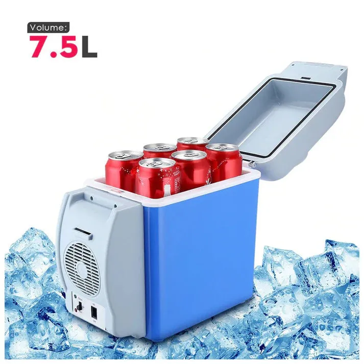 Crony Car Icebox 7.5L Dual Function Mini Car Refrigerator Food and Beverage Cooler and Warmer