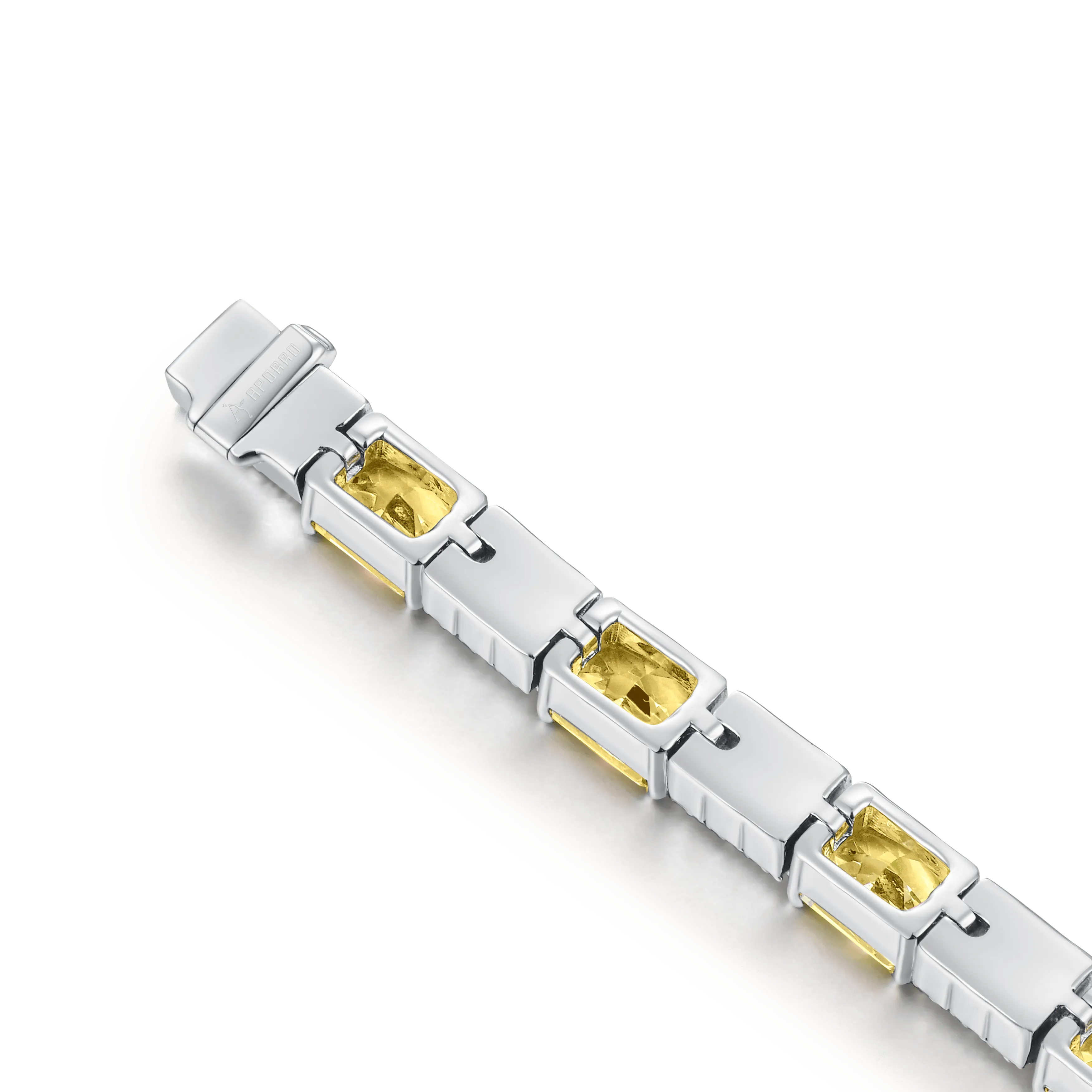 Crushed Ice Circulation Tennis Bracelet - Fancy Yellow
