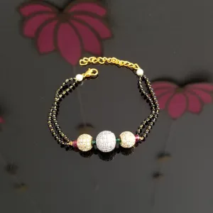 Cz Delicate Bracelet With Gold Plating 1123