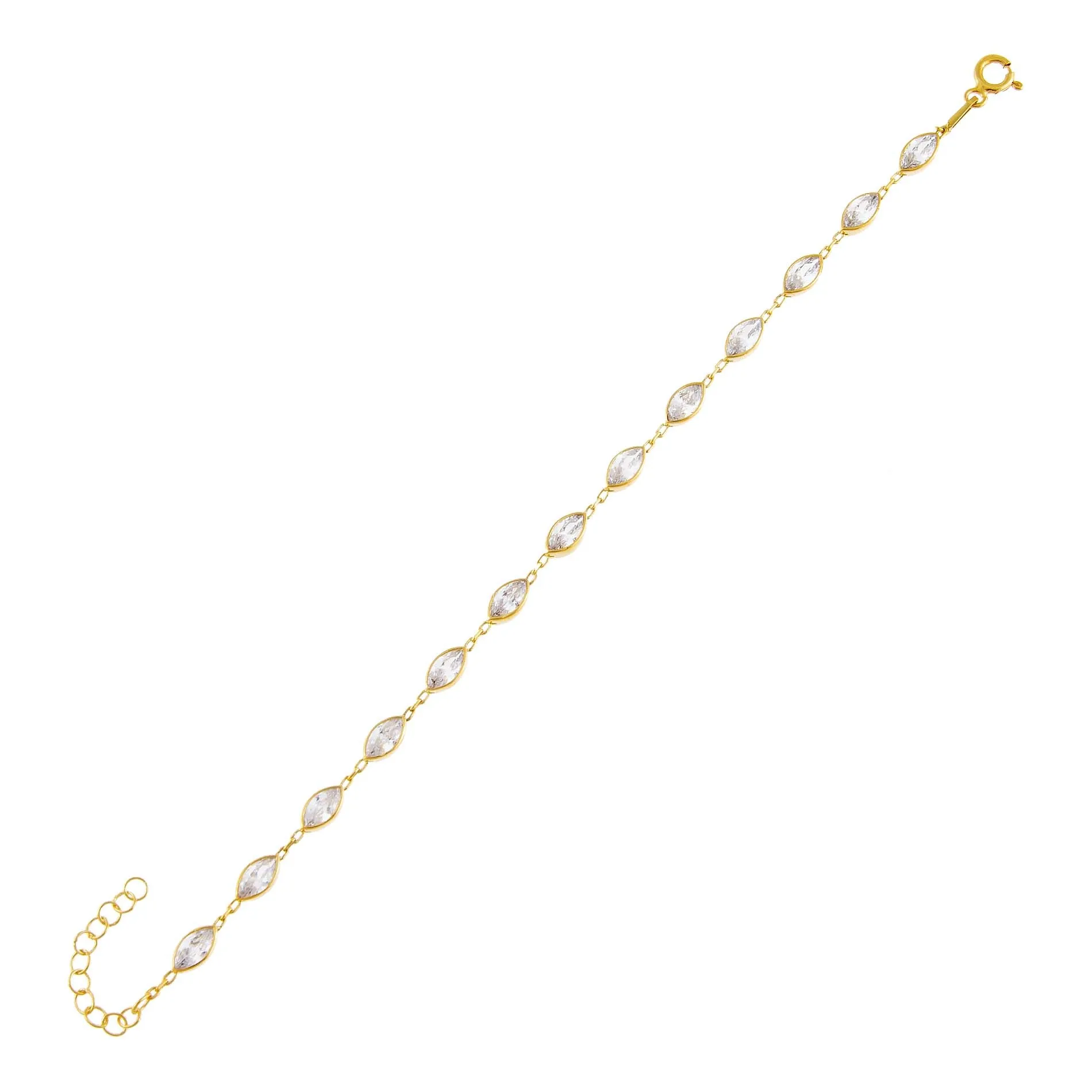 CZ Multi Marquise Bracelet