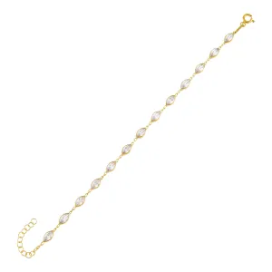 CZ Multi Marquise Bracelet