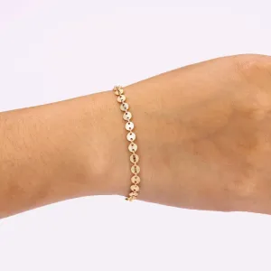 Delicate Coin Tattoo Bracelet