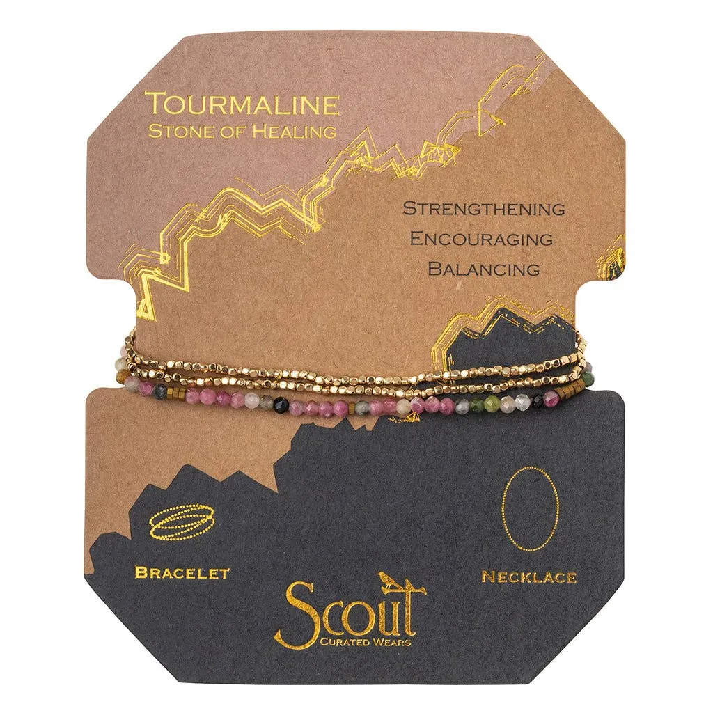 Delicate Stone Tourmaline/Gold - Stone of Healing