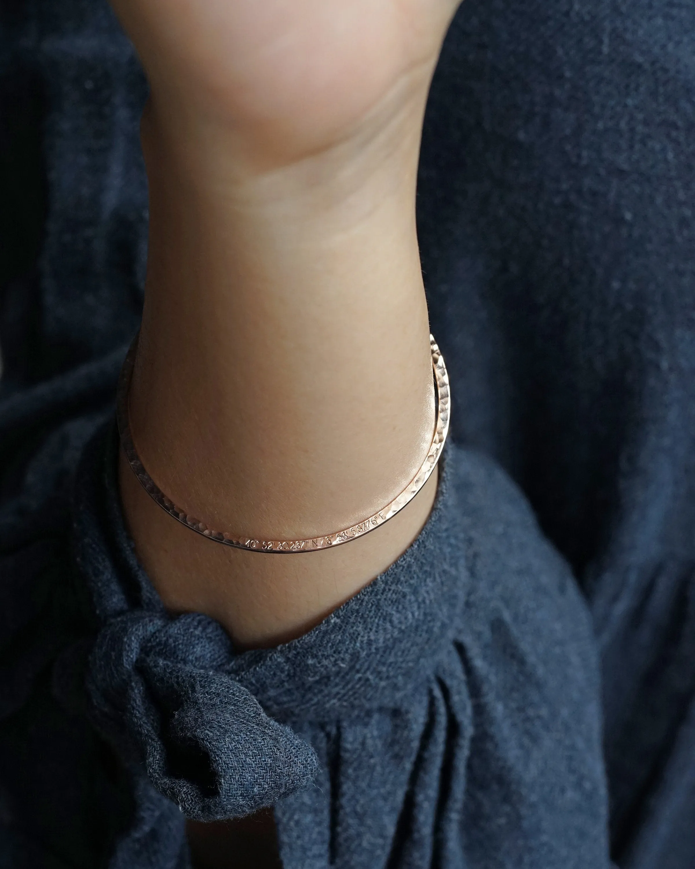 Delicate Thin Personalized  Bangle