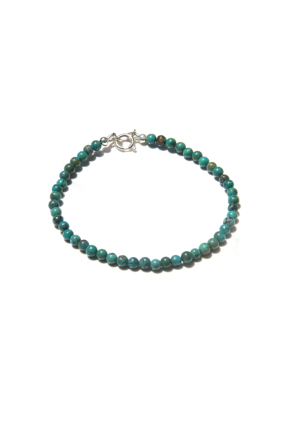 Delicate Turquoise Round Bead Bracelet