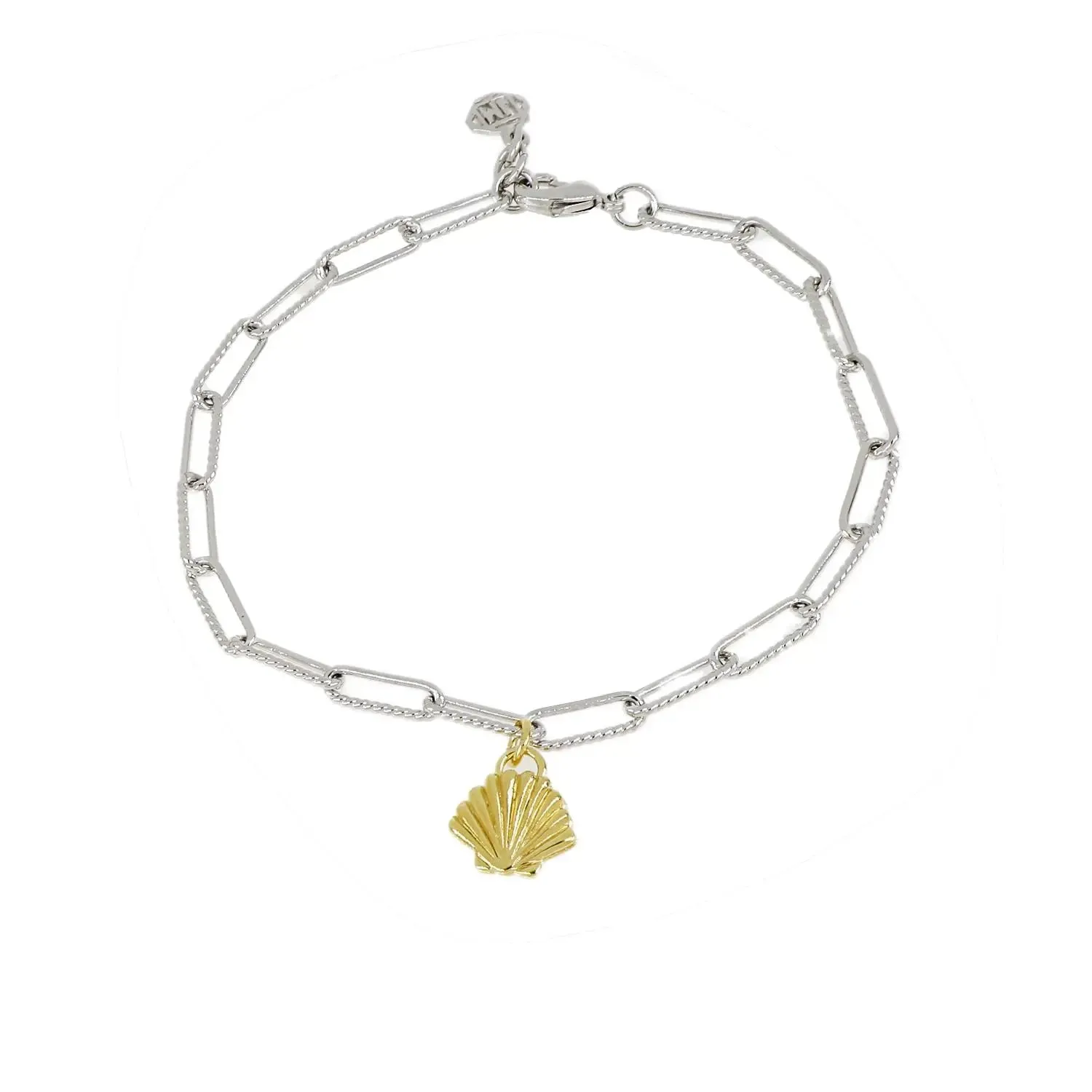 Diamante - Shell Charm Bracelet