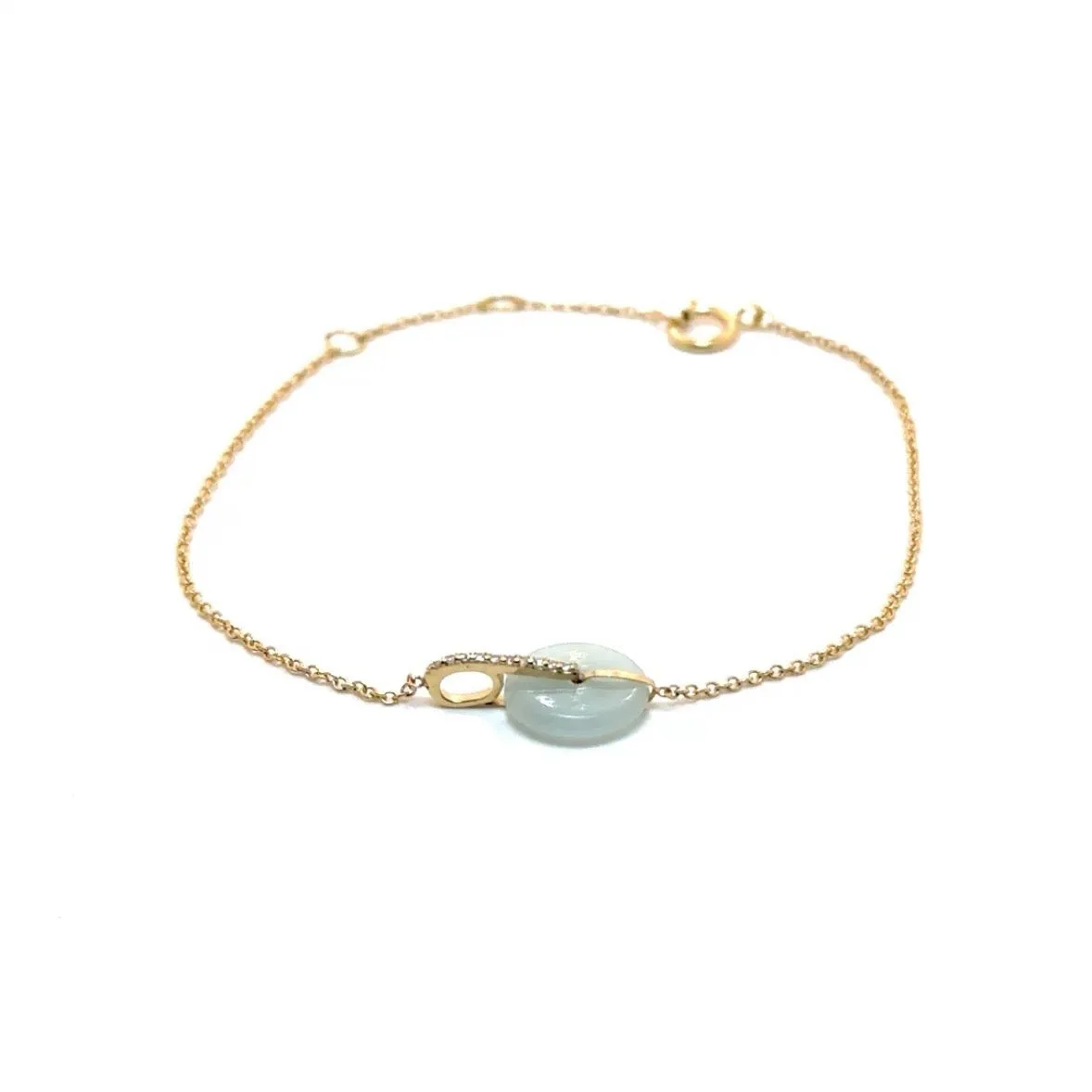 Diamond Bar Donut Bracelet