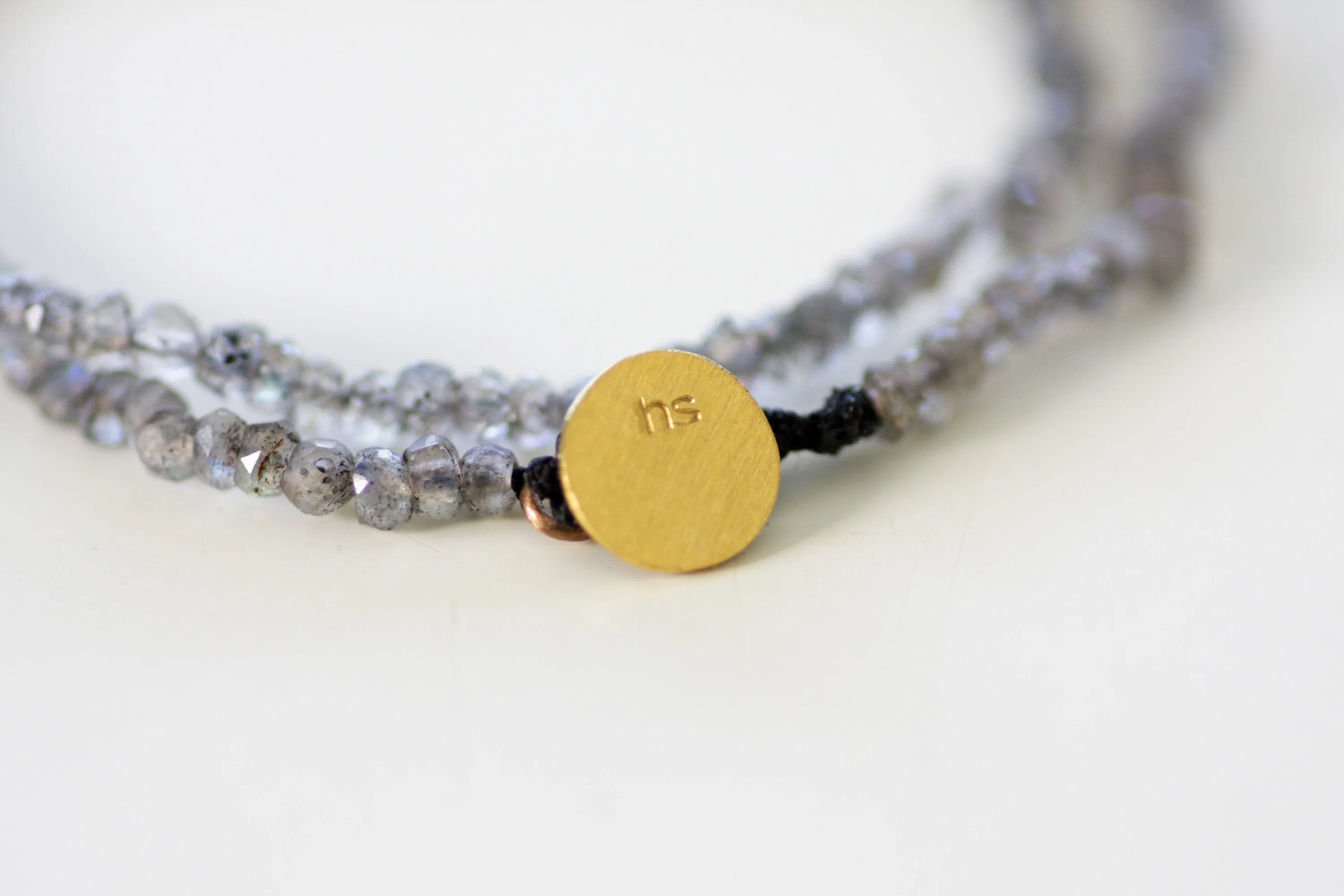 Double Beads Labradorite Bracelet