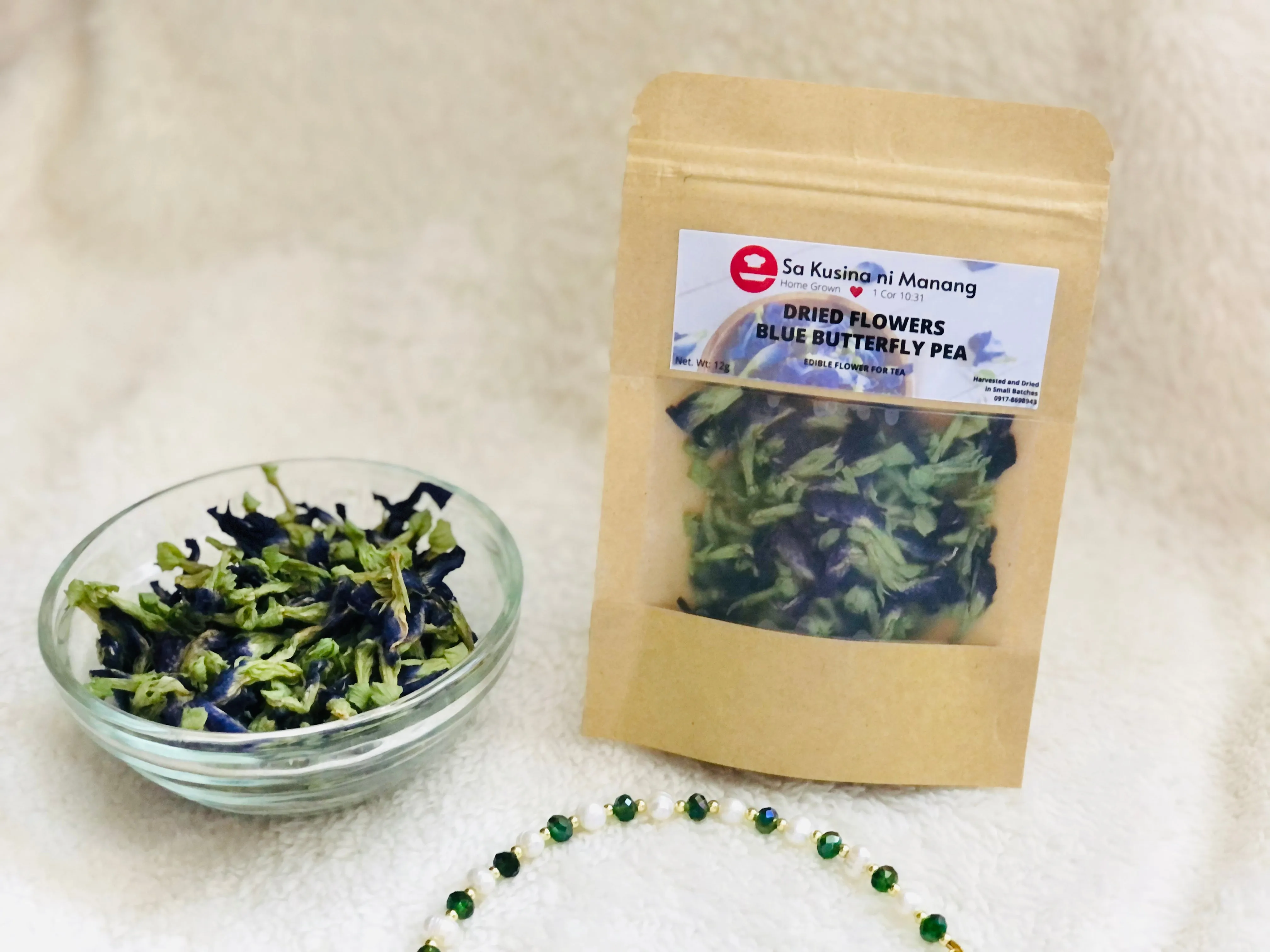 Dried Butterfly Pea Flower Tea & Seeds