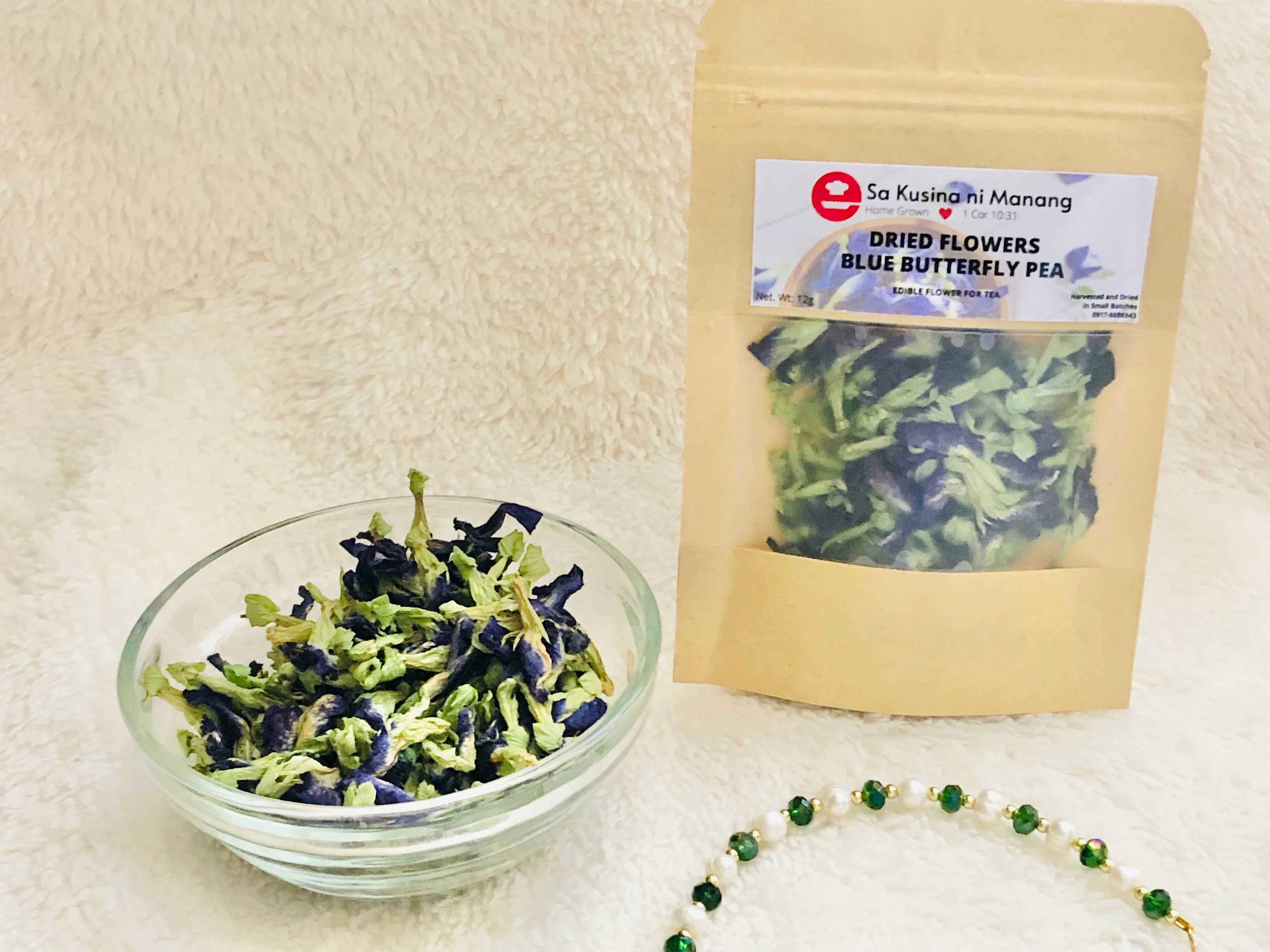 Dried Butterfly Pea Flower Tea & Seeds