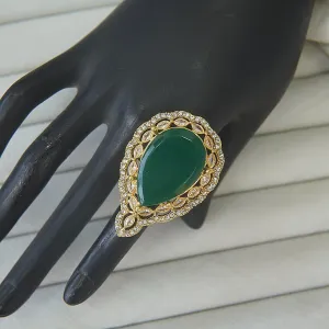 Drop Gemstone Finger Ring
