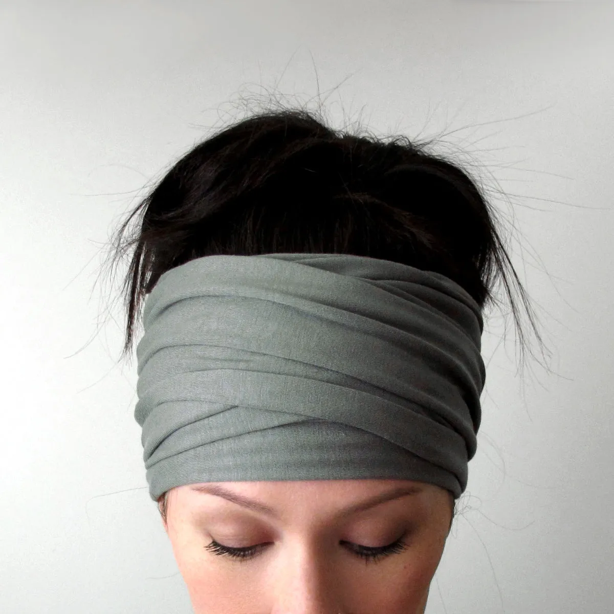 DUSTY OLIVE GREEN Head Scarf