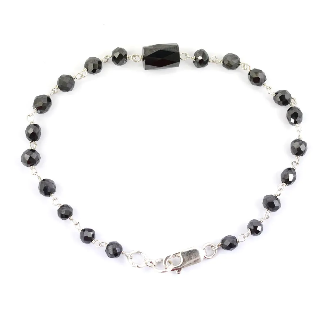 Elegant 4 mm Black Diamond Chain Bracelet, 100% Certified! Great Shine & Amazing Collection