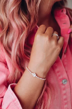 Elegant Crystal Bracelet - Rose Gold