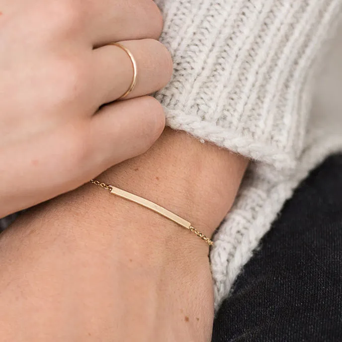 Engravable Bar Bracelet