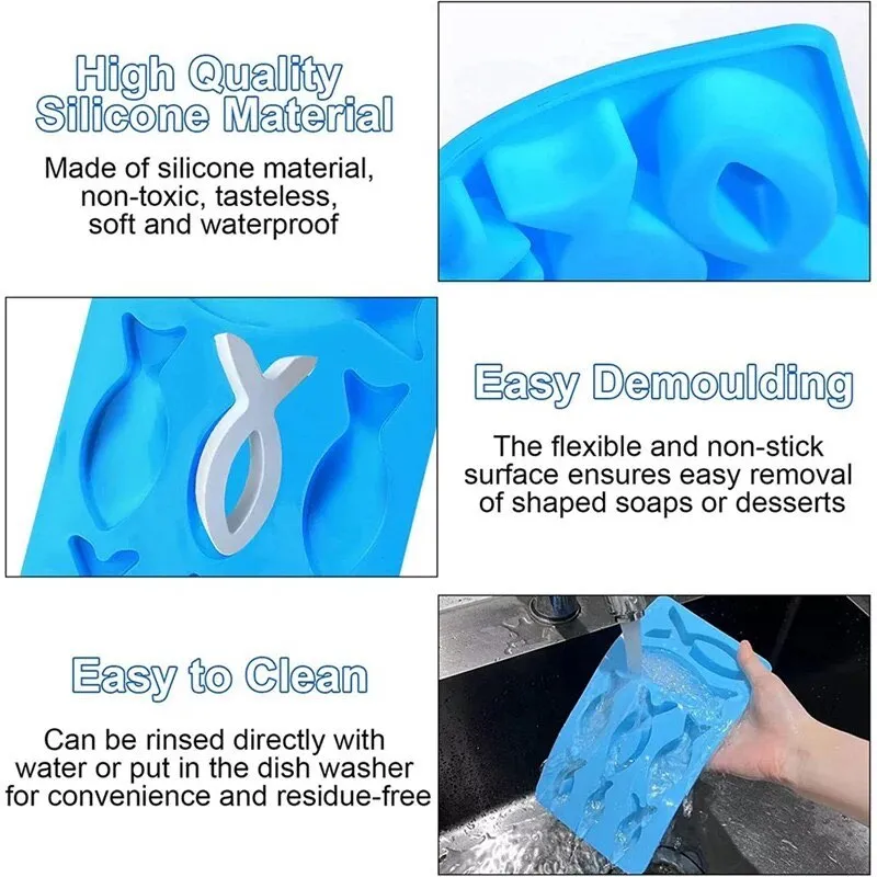 Fish Shaped Ice Cubes (set of 2 pieces)
