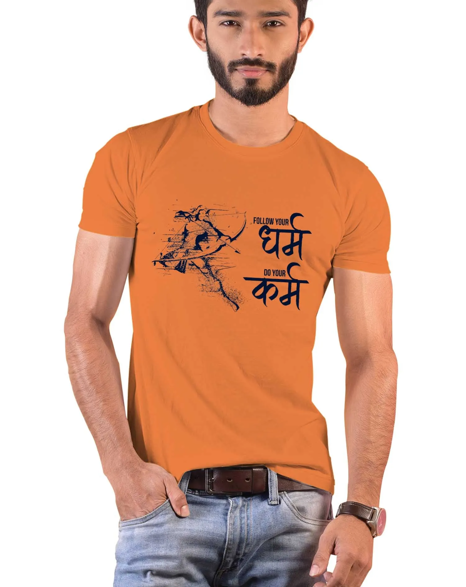 Follow your Dharma, Sanskrit T-shirt