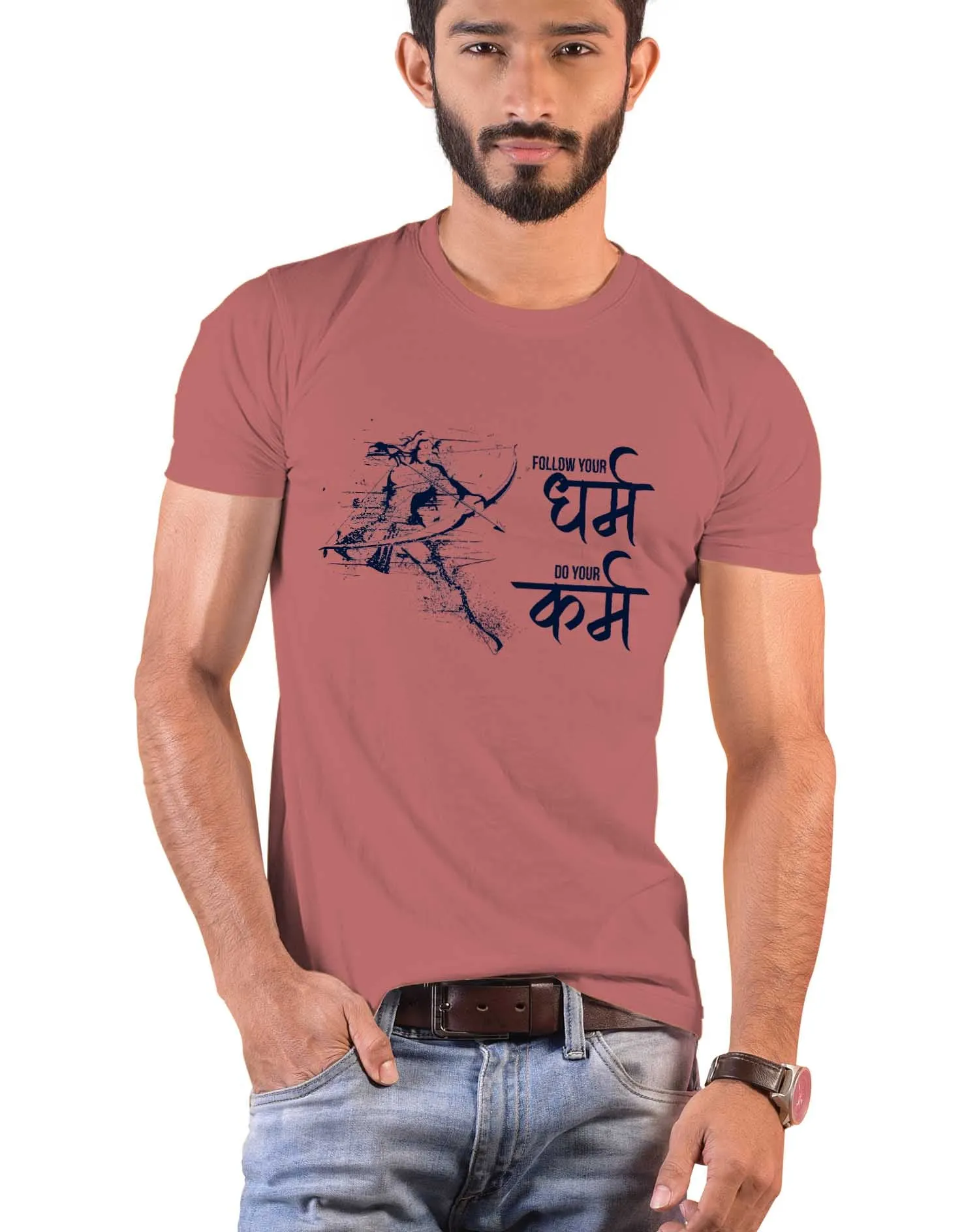 Follow your Dharma, Sanskrit T-shirt