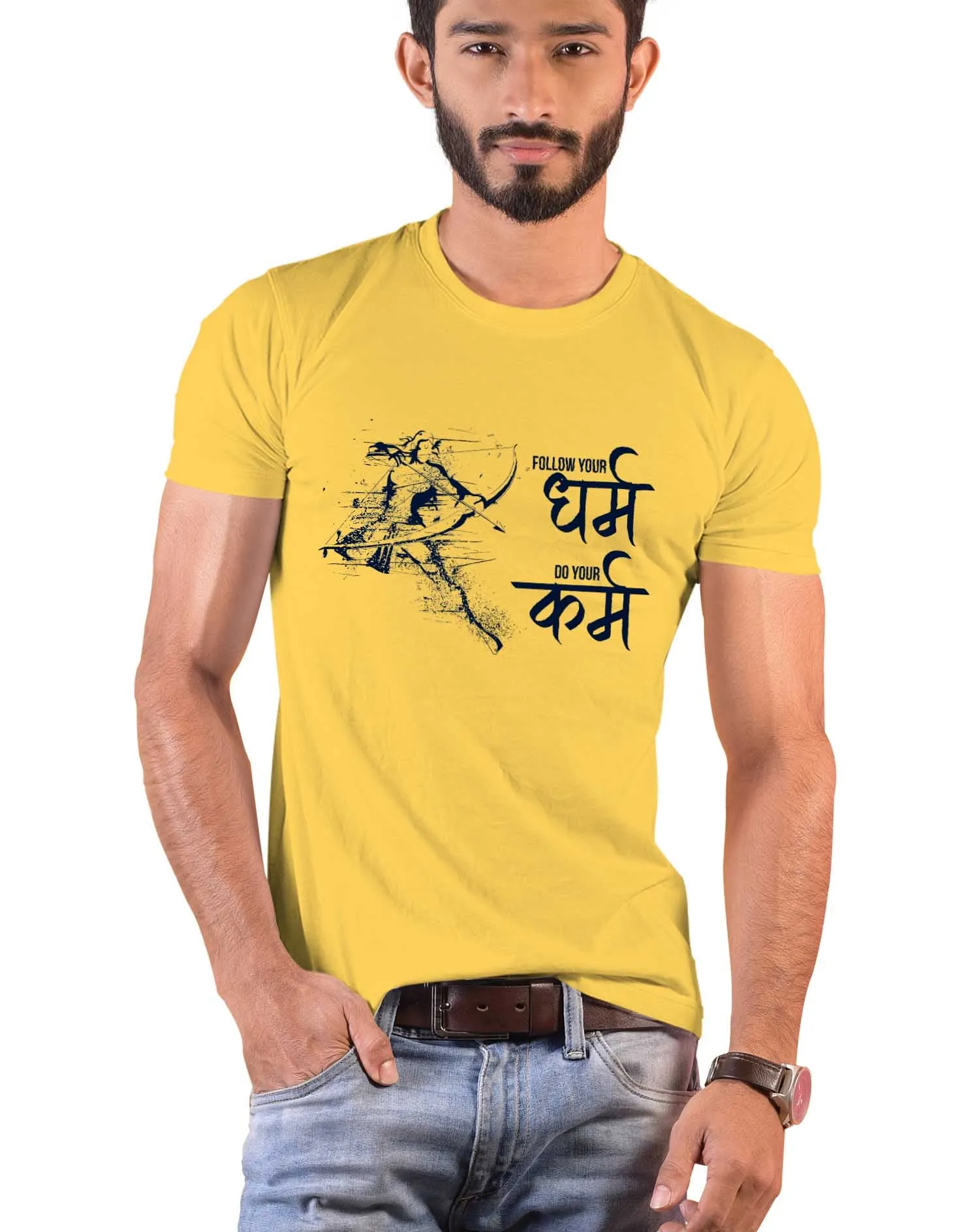 Follow your Dharma, Sanskrit T-shirt