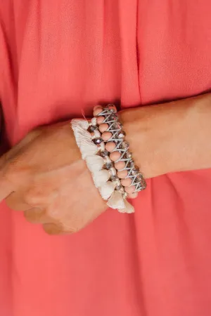 Fringe and Mauve Bracelet