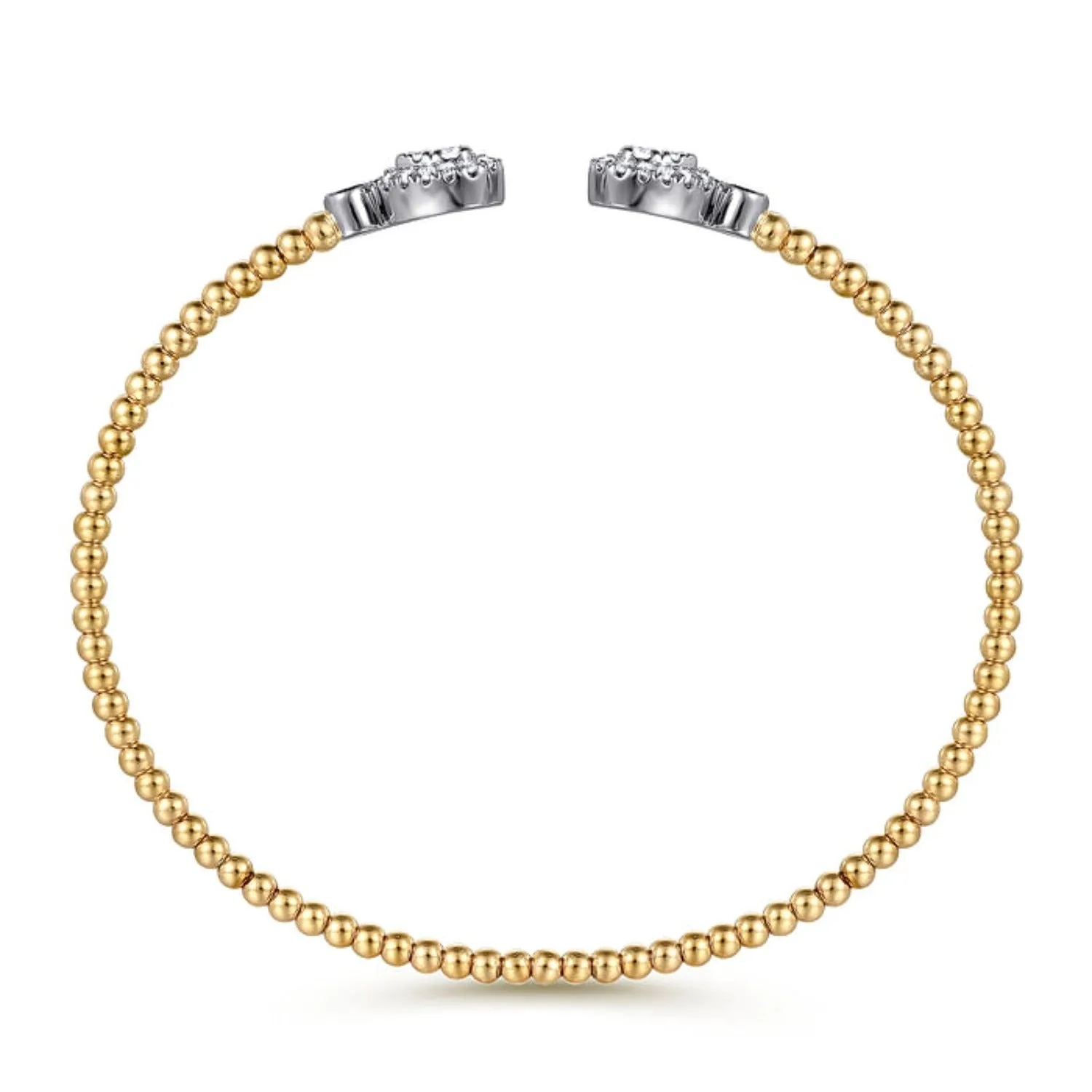 Gabriel & Co. Bujukan Open Bangle Pear Shaped Bracelet