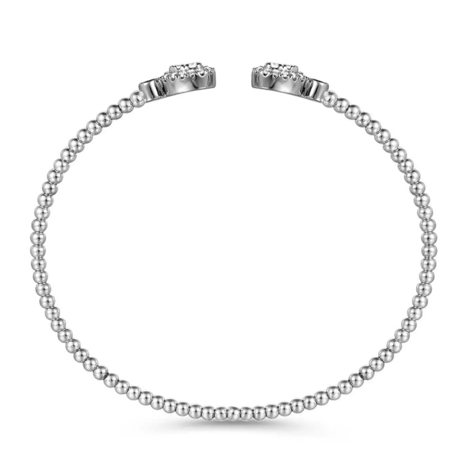 Gabriel & Co. Bujukan Open Bangle Pear Shaped Bracelet