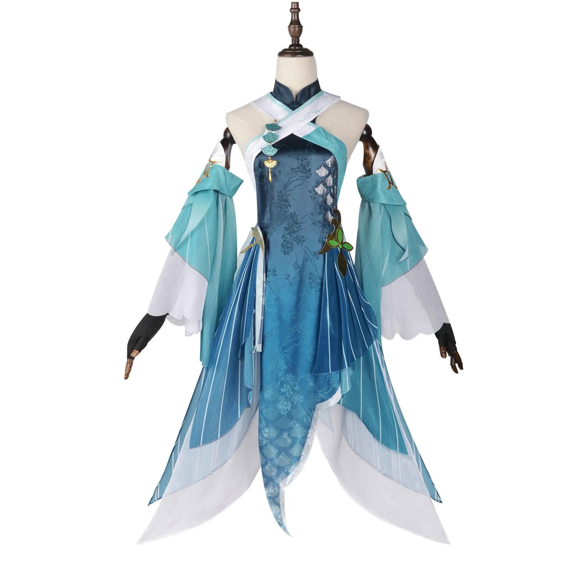 Game Genshin Impact Madame Ping Cosplay Costume Women Dress