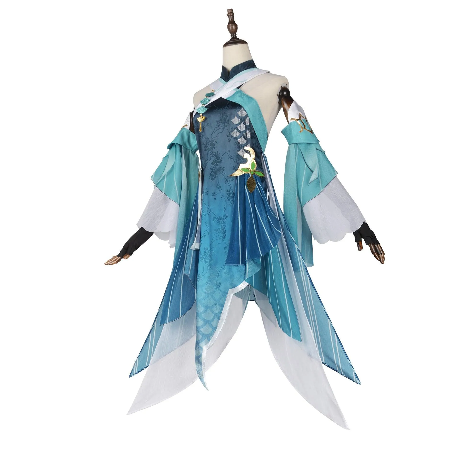 Game Genshin Impact Madame Ping Cosplay Costume Women Dress