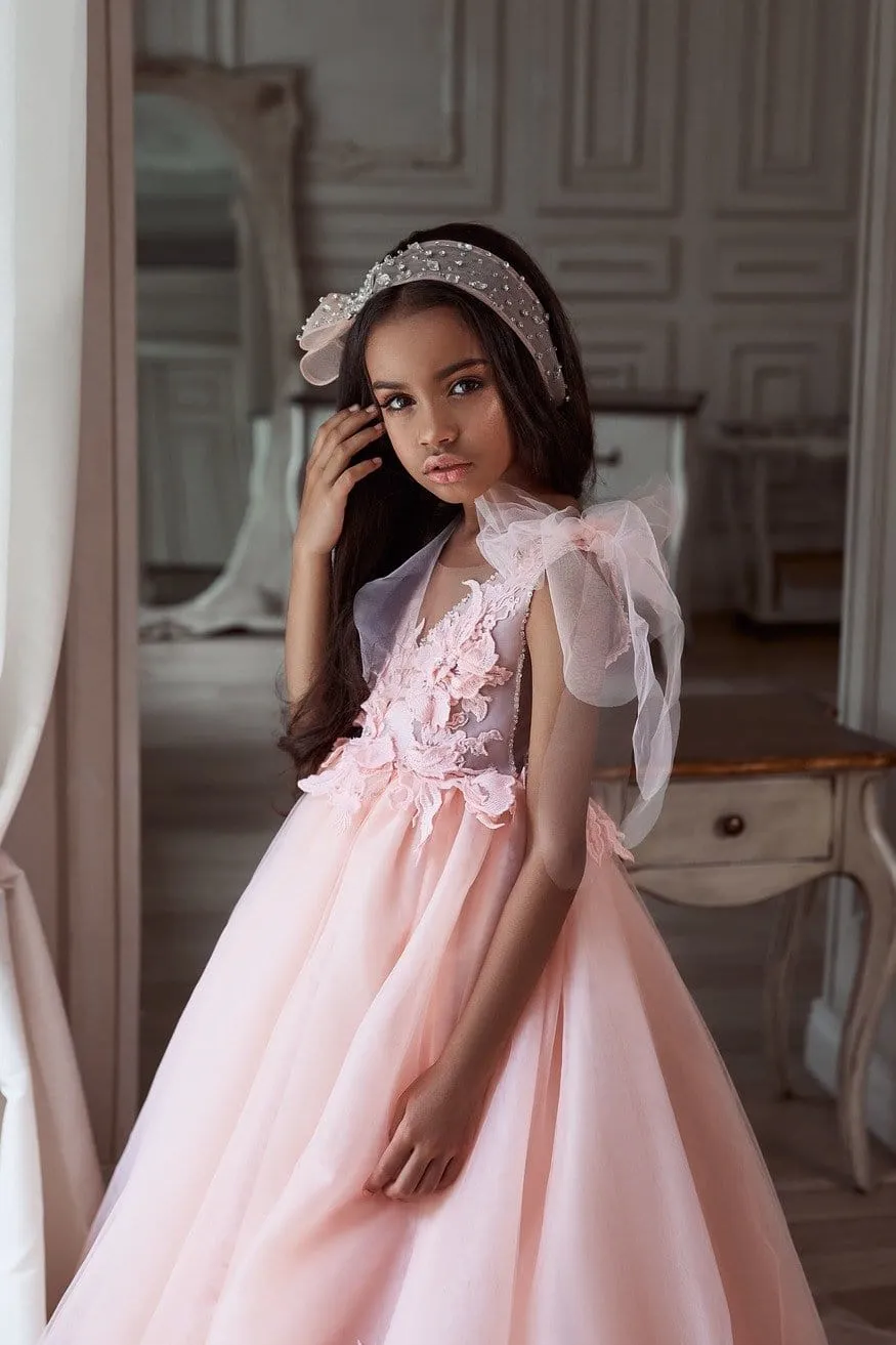 Girls Crystal Bow Headband