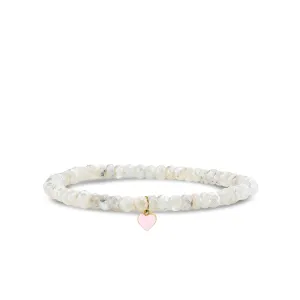 Gold & Enamel Tiny Heart on Grapolite