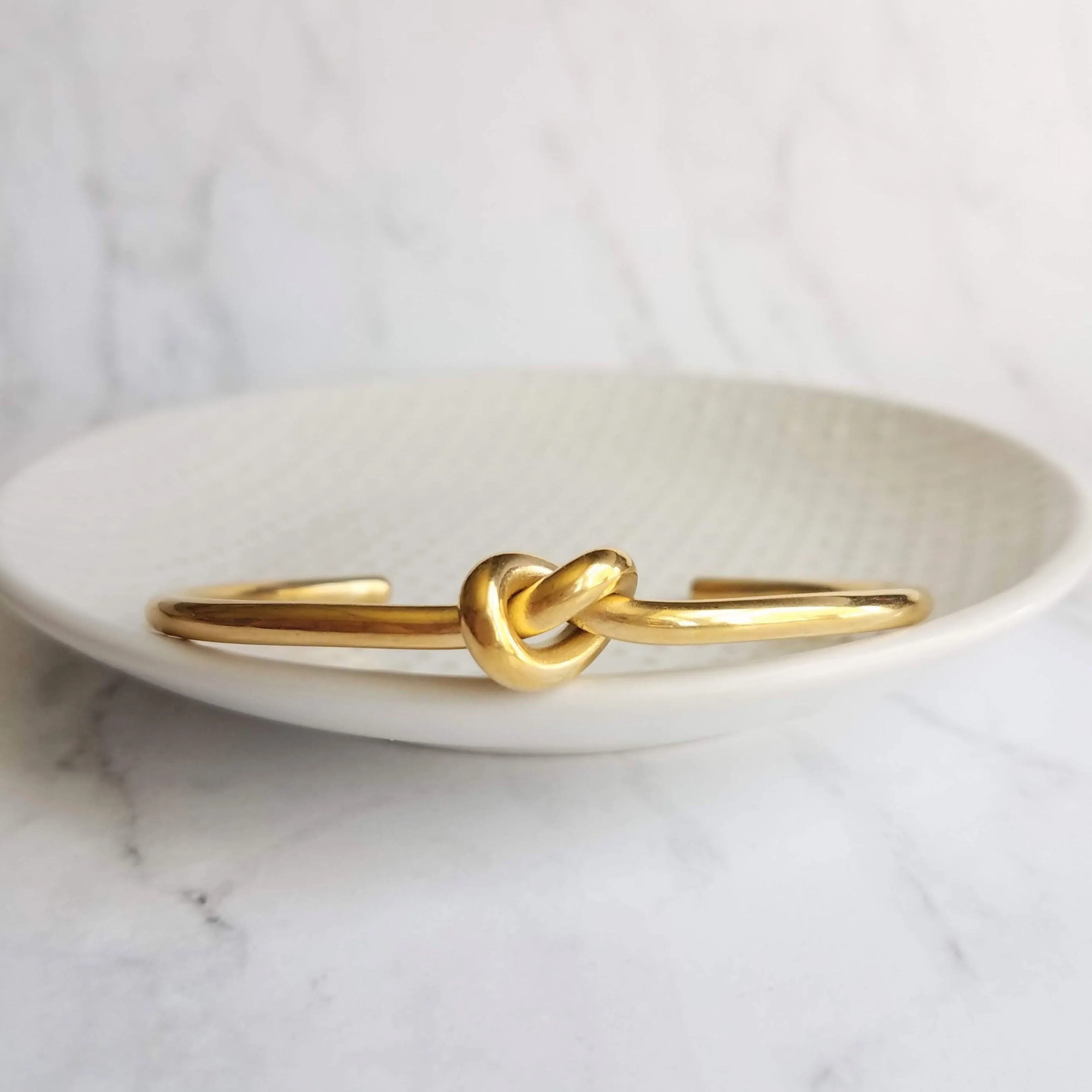 Gold Knot Bracelet, tie the knot bracelet, bridesmaid bracelet, pretzel knot, knot cuff, gold cuff bracelet, thin cuff, oval bangle, cuff