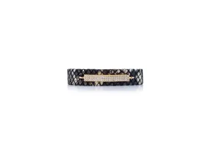 Gold Micro Pave SZ Bar Bracelet